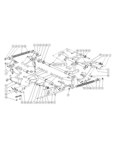 Lift Assembly (2008 And Before) Diagram and Parts List for M72-KW (53AI8CT8050-37HP-OHV)(2009 & Before) Cub Cadet Lawn Tractor